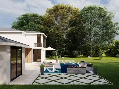 arden Landscape 3D Model - SketchUp and Lumion  3D model