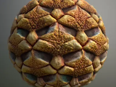 Material Skin Alien 17 Seamless PBR Texture Texture