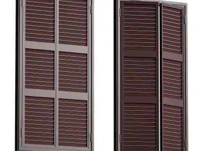 Metal shutters and blinds 3D model