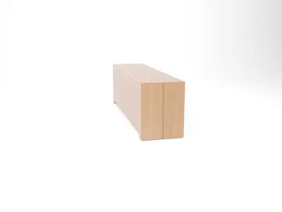 Buffet wooden sideboard with four doors 3D model