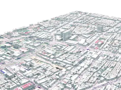 Jakarta City Indonesia 3D model