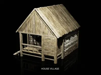 Constructor village houses 3D Model Pack