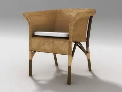 Armchair We 25 - 26 3D model