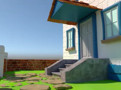 Cartoon House 3D model