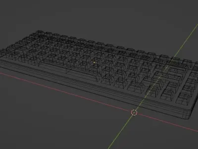 Keyboard Free low-poly 3D model
