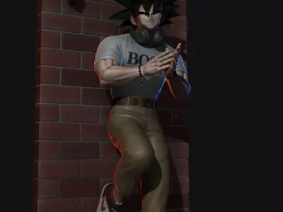 Goku - Street Style 3D print model