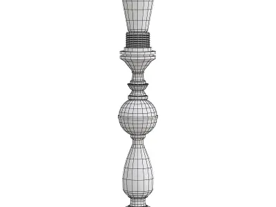 vitaluce table lamp with light bulb on top 3D model