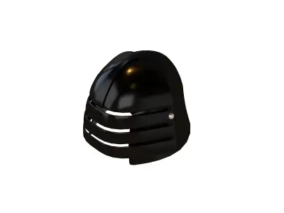 War Helmet V1 005 Low-poly 3D model