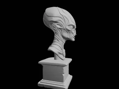 Alien Scout Helmet Recon Headgear Prop 3D print model