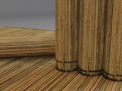 Bamboo Mat tatami 3D model