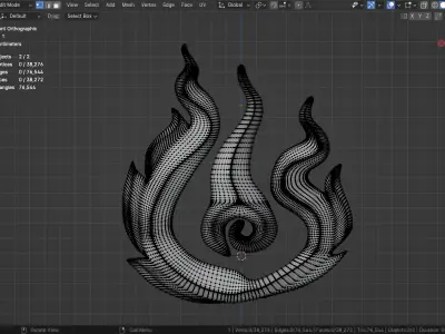 3D Objects fire Texture