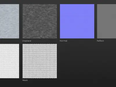 Shiny blue brick tiles texture Texture