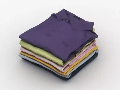 Polo Shirts 3D model