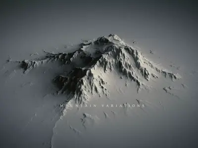Mountains mountain 3D model
