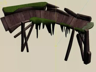 Field - Wooden Bridge 54 3D model