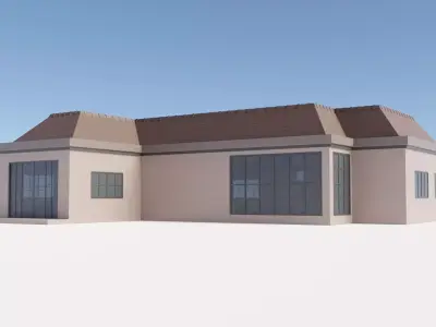 Single storey house 2 3D model