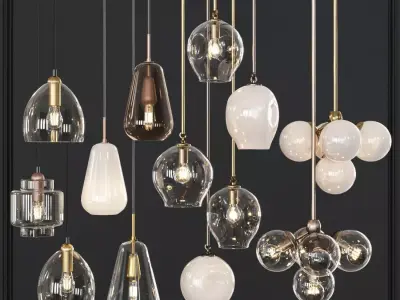 Pendant set 016 3D model