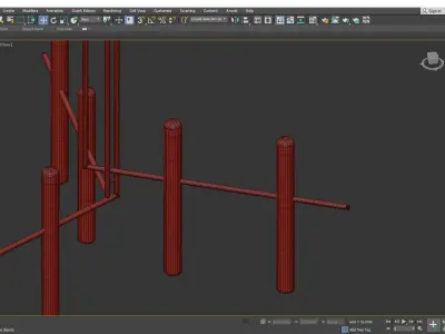 Hudson Valley Lighting Thurston Chandelier Low-poly 3D model