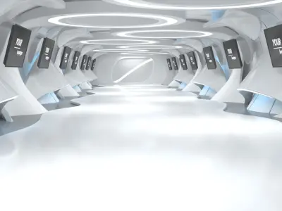  Sci-Fi Futuristic Corridor Collection 