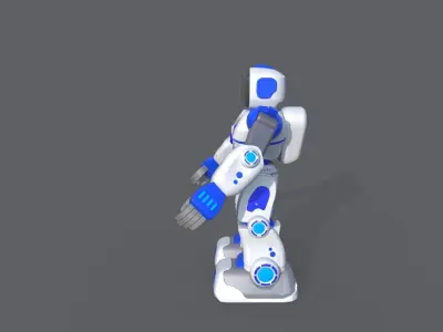 Smart Robot Low-poly 3D model