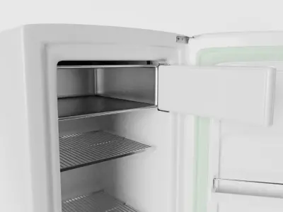 Vintage Refridgerator 3D model