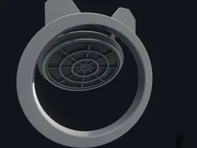 3D Sewer Gate Door Cover  3D model