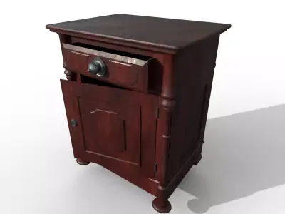 Night Stand Low-poly 3D model