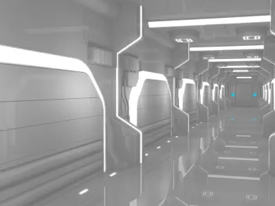 Sci Fi Corridor 3D model