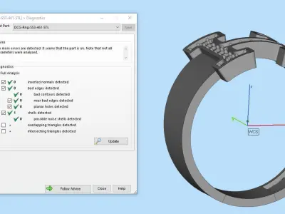 Jewelry ring 461 3D print model