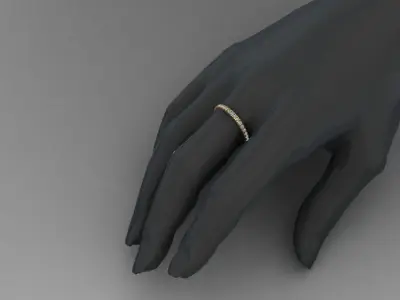 Special light micro prongs ring 3D print model