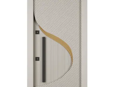 Entrance door set207 3D model