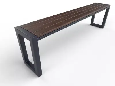 Bench  M09 Low-poly 3D model