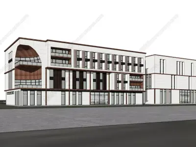 Entrepreneurship Incubation Industrial Park 3D model