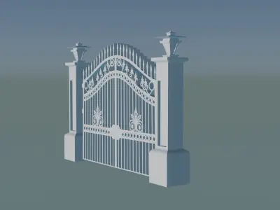 Medieval Castle Gate 3D print model