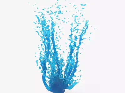Water Blast Splash 3D model