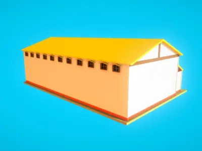 HIE Granary N1 Low-poly 3D model