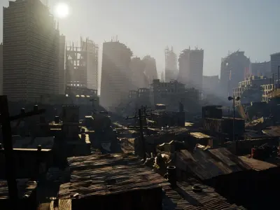UE5 Post Apocalyptic City 3D model