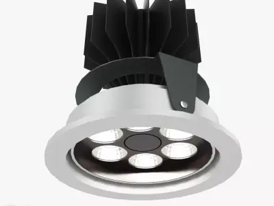 Zumtobel MICROS-C D95 LED recessed light 3D model