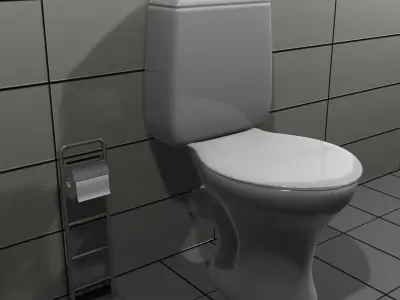Bathroom Furniture Scene 3D model