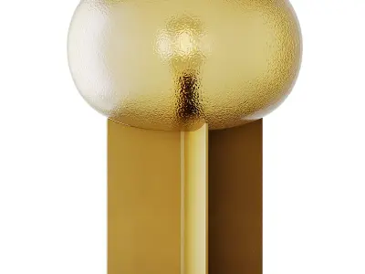 Hubsch table lamp in Amber glass 3D model