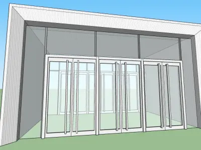 entrance glass sketchup model 3D model
