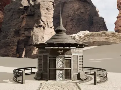 Konika House Low-poly 3D model