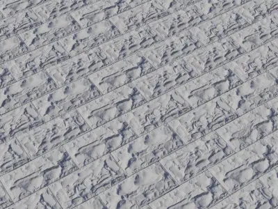 Rough Chiseled Ashlar Stone Tiles  Texture