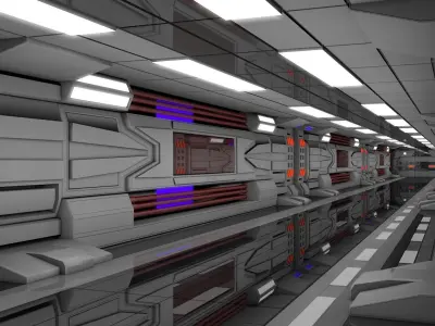 Sci Fi Interior  3D model