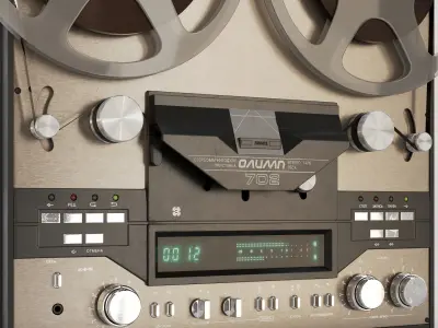 Reel-to-reel tape recorder Olympus 702 3D model