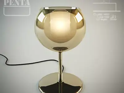 Glo Table Lamp Low-poly 3D model