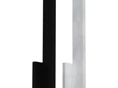  Thin Modern LED Sconce Low-poly 3D model