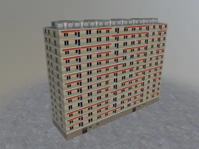 Nice Buildings Pack Low-poly 3D model