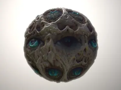 Material Skin Monster 12 Seamless PBR Texture Texture