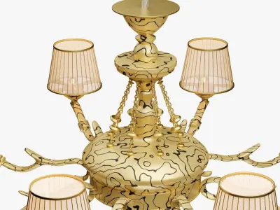 Chandelier 3D model 15